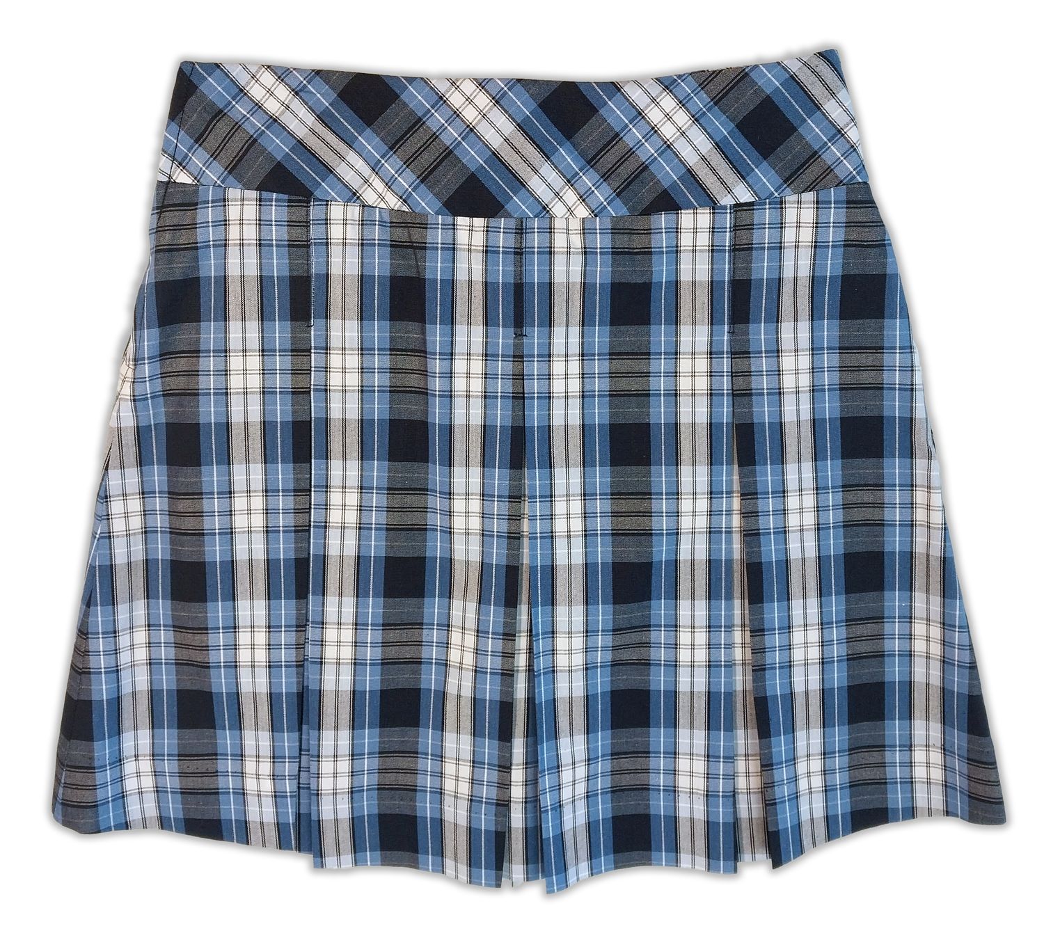 Plaid Box Pleat Skort (76)