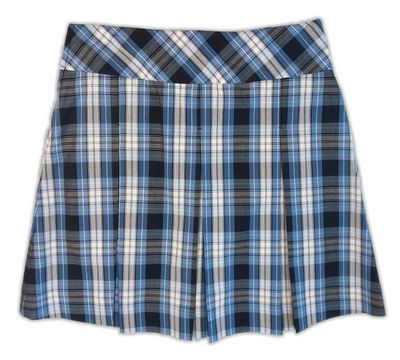 Plaid Box Pleat Skort (76)