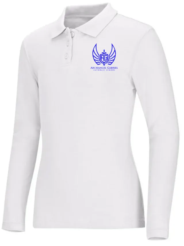 Girls Polo Long Sleeve - AG