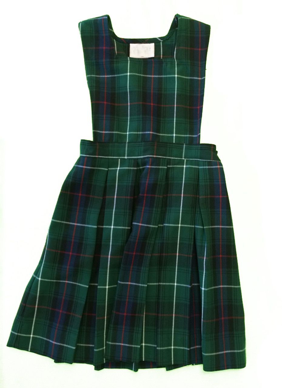 Plaid Drop Waist Jumper- ELL