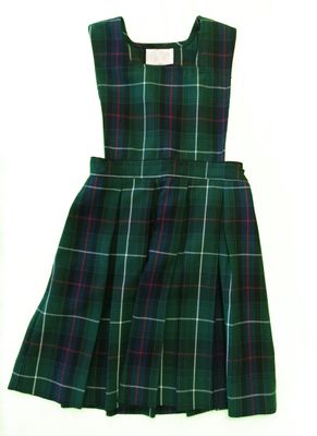 Plaid Drop Waist Jumper- ELL