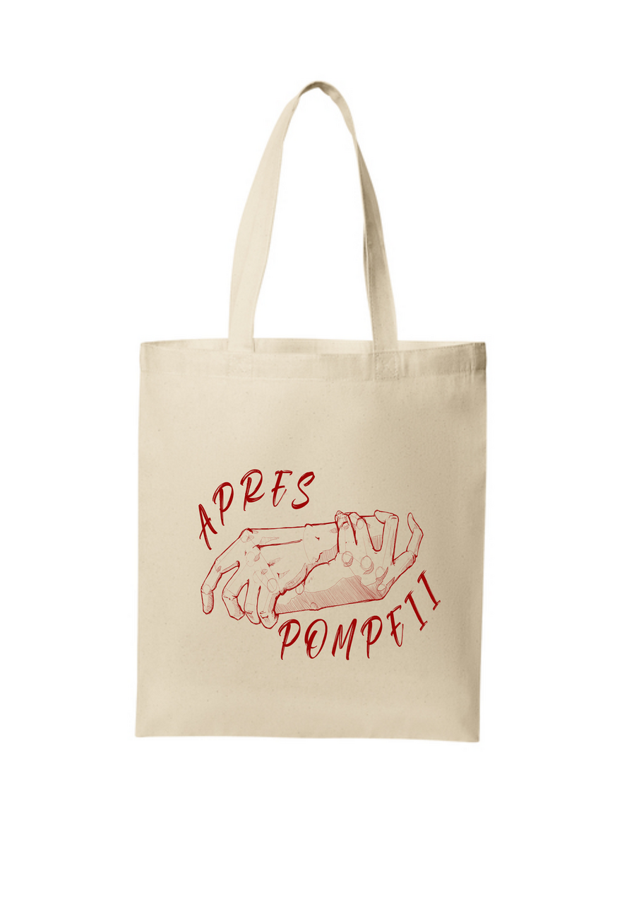 Natural Colored Canvas Tote - Hands