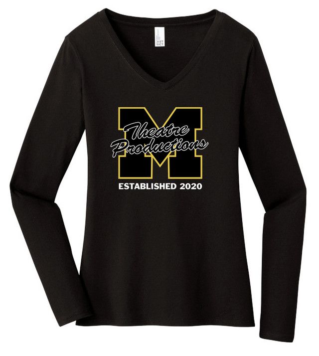 Women’s Long Sleeve V-Neck - Montour Theatre