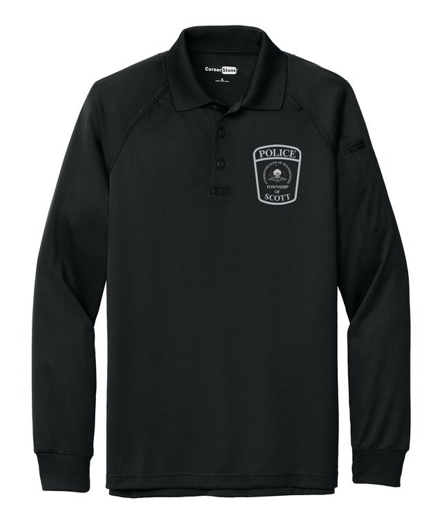CornerStone® - Long Sleeve Tactical Polo - Scott PD