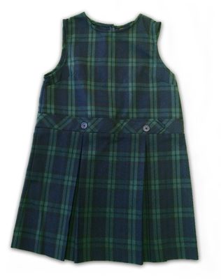 Plaid Drop Waist Jumper (79)