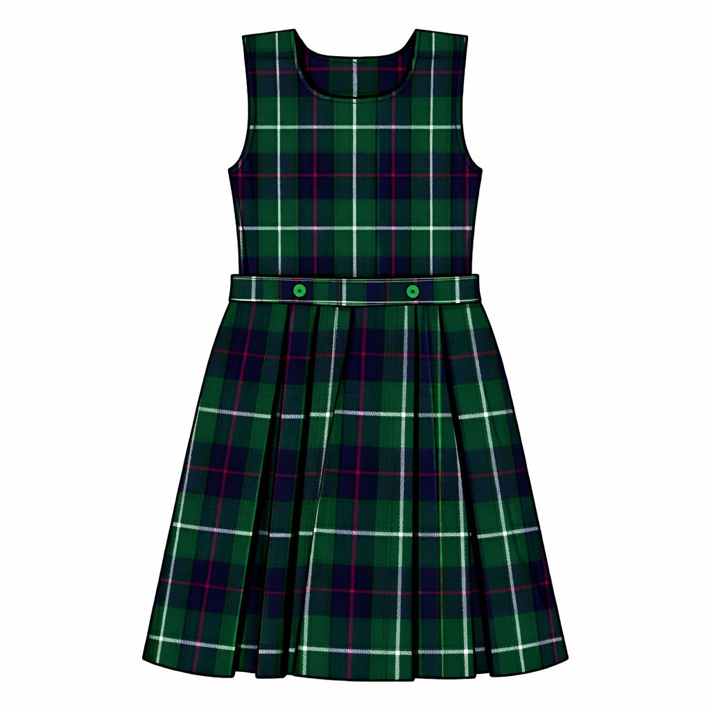 Plaid Drop Waist Jumper - ELL