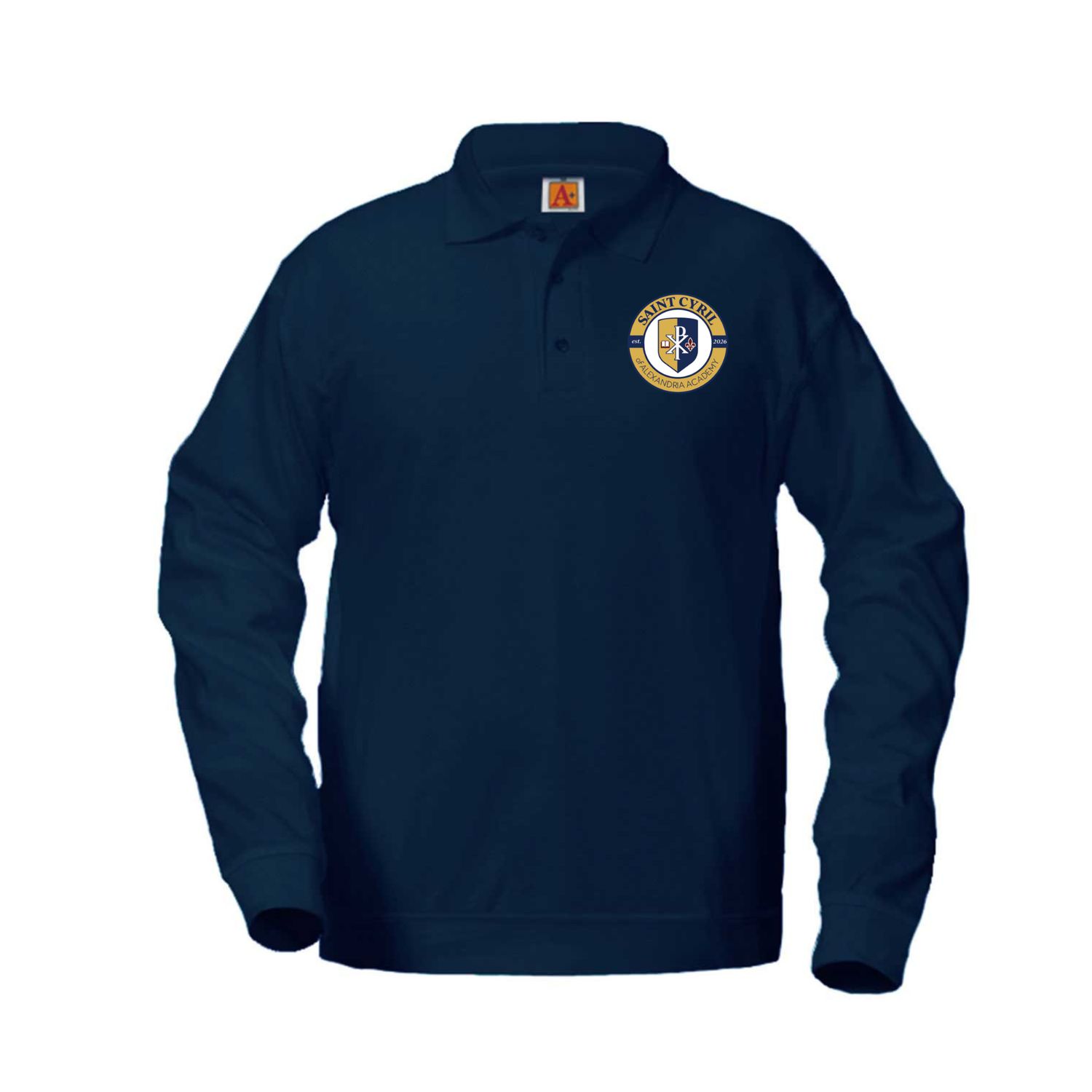 Long Sleeve Banded Bottom Polo - STCA