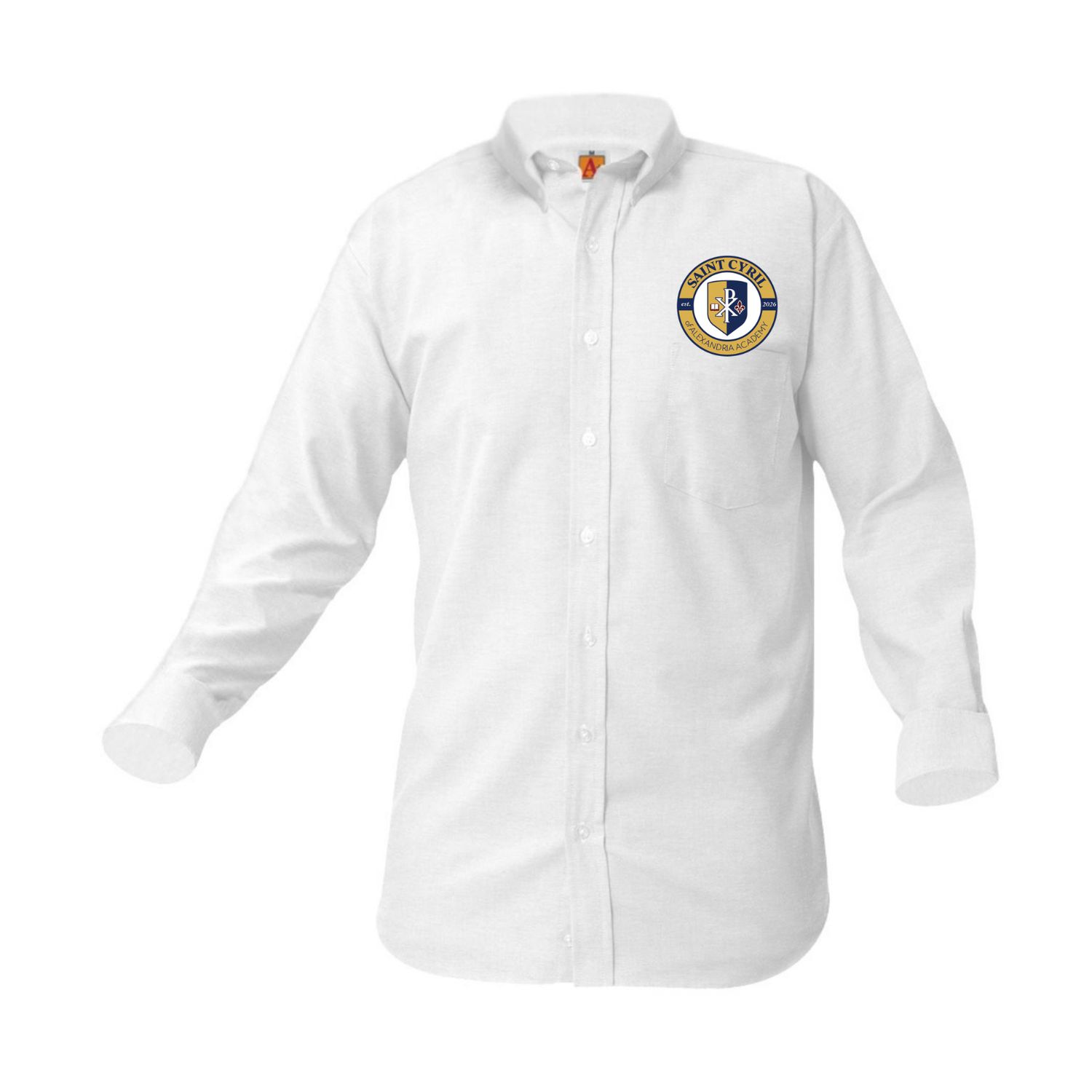 Boys Long Sleeve Oxfords - CYRIL, Color: White