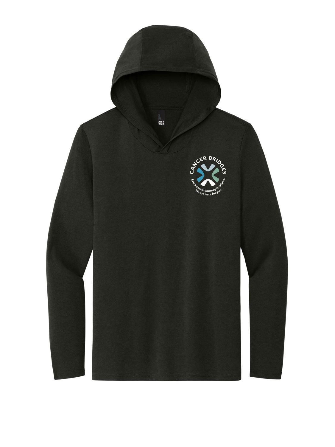 Long Sleeve Tri-Tee Hoodie - Cancer Bridges