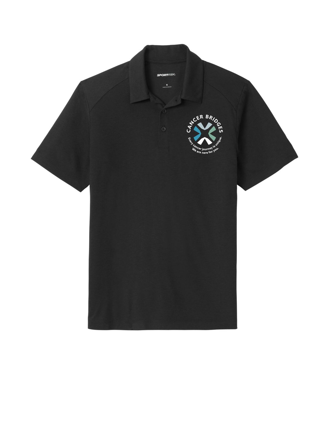 PosiCharge Unisex Wicking Polo - Cancer Bridges