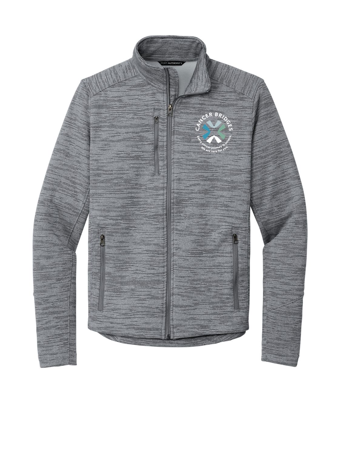 Digi-Stripe Fleece Jacket - Cancer Bridges