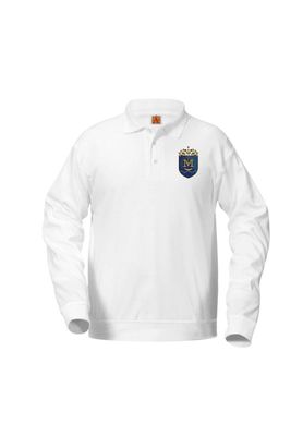 Long Sleeve Banded Bottom Polo - MOSS