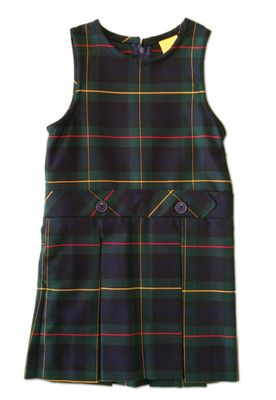 Plaid Drop Waist Jumper (83)