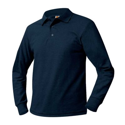 Long Sleeve Pique Polo - SHE