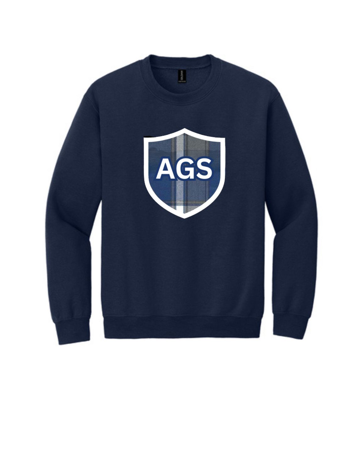 Crewneck Sweatshirt - AG Tackle Twill, Color: Navy