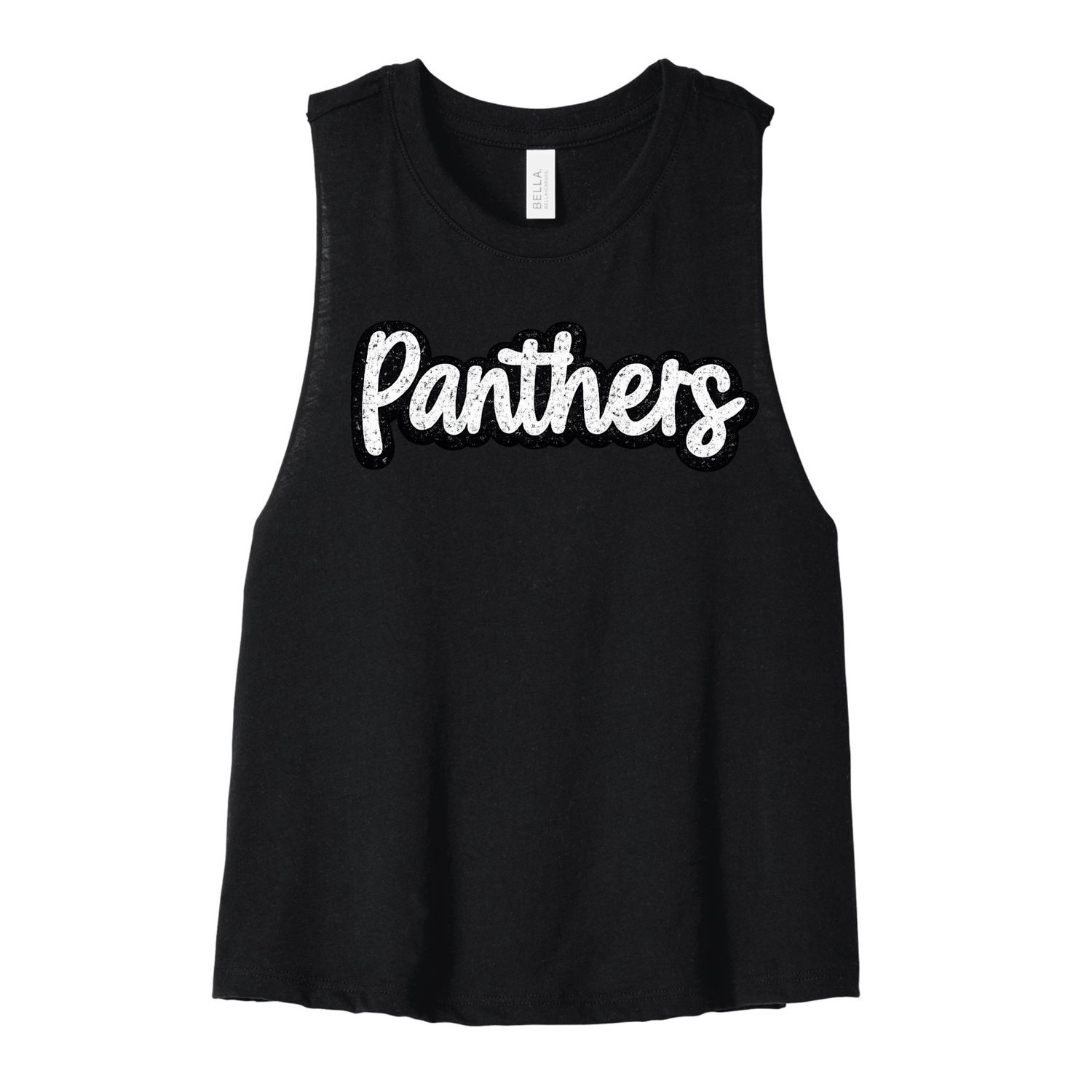 BELLA+CANVAS Women’s Racerback Cropped Tank - USC Cheer (PS)