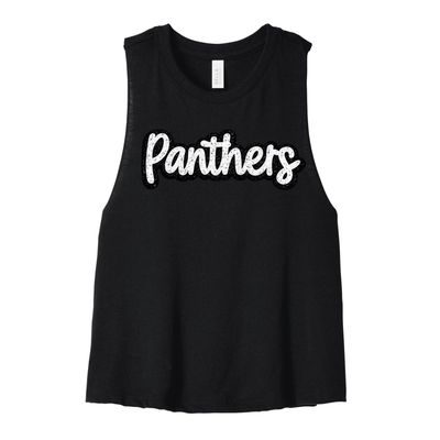 BELLA+CANVAS Women’s Racerback Cropped Tank - USC Cheer (PS)