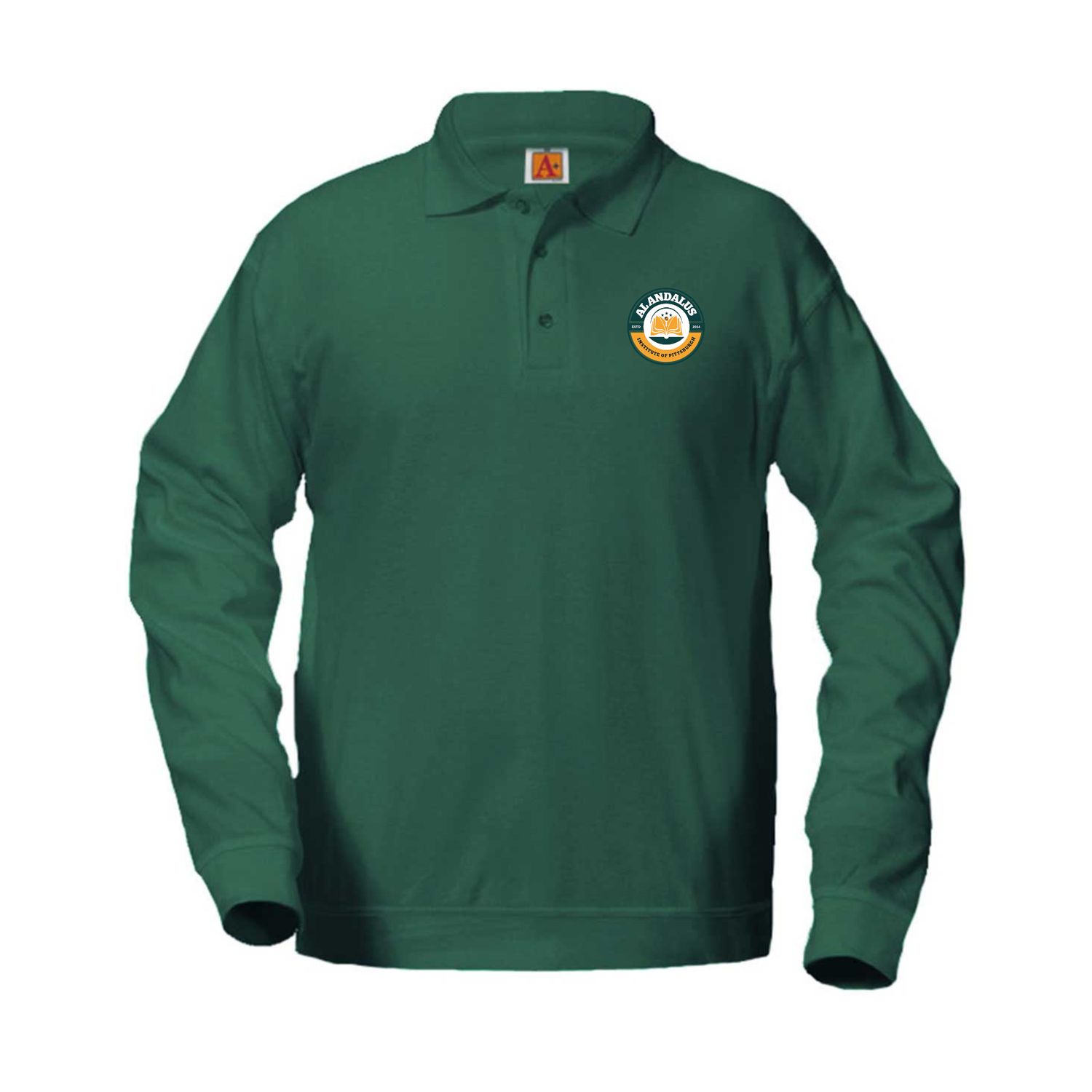 Long Sleeve Banded Bottom Polo - AAI