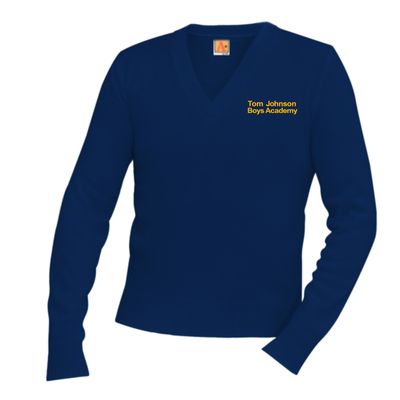 V-Neck Pullover Sweater - TJBA
