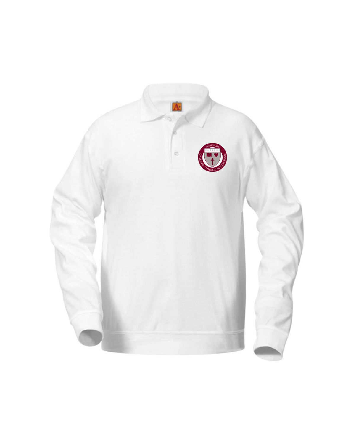 Long Sleeve Banded Bottom Polo - OCHS