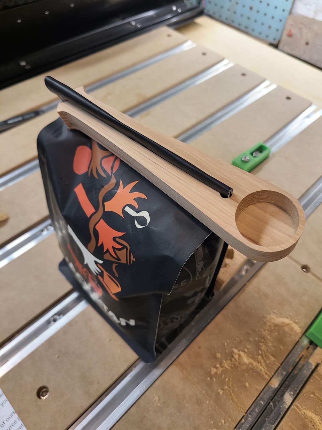 Wood Coffee bag clip scoop Wood Coffee bag clip scoop