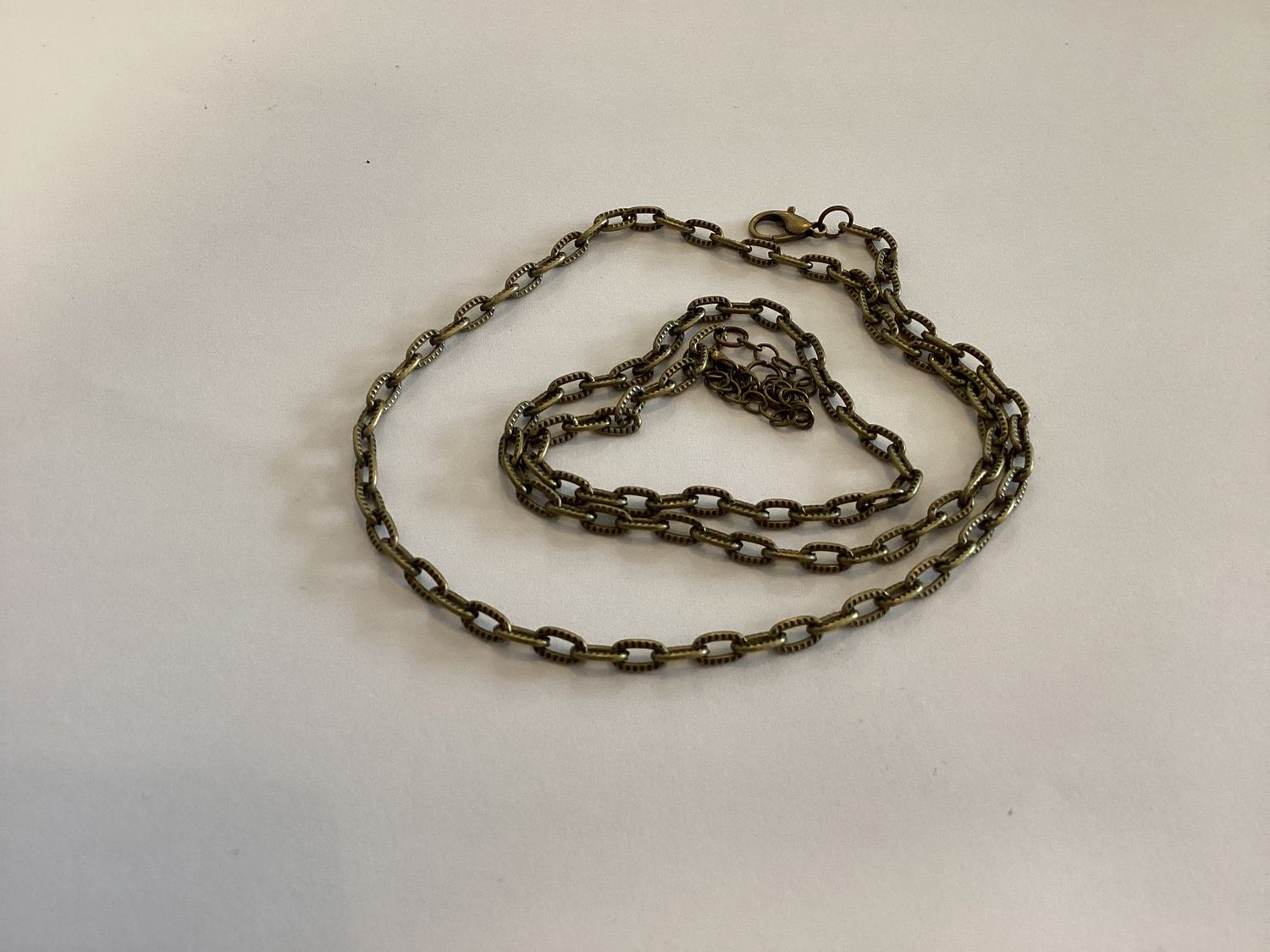 Antique Bronze Hat Chain, Style: Cable