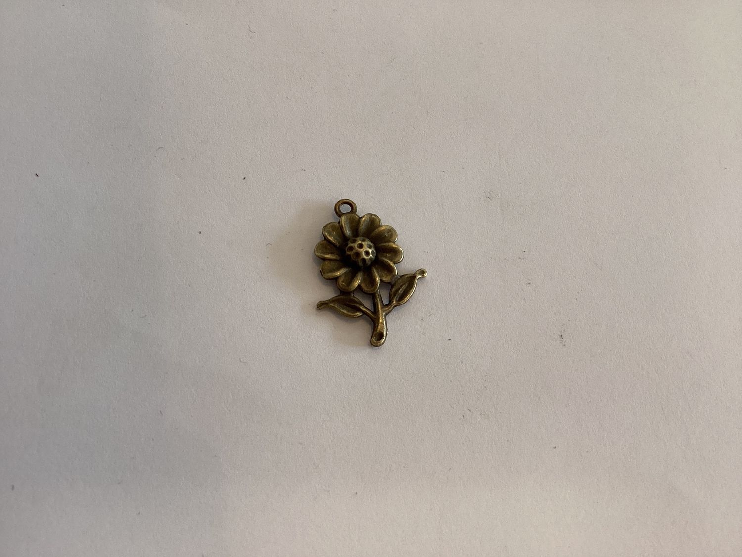 Bronze Sunflower Charm