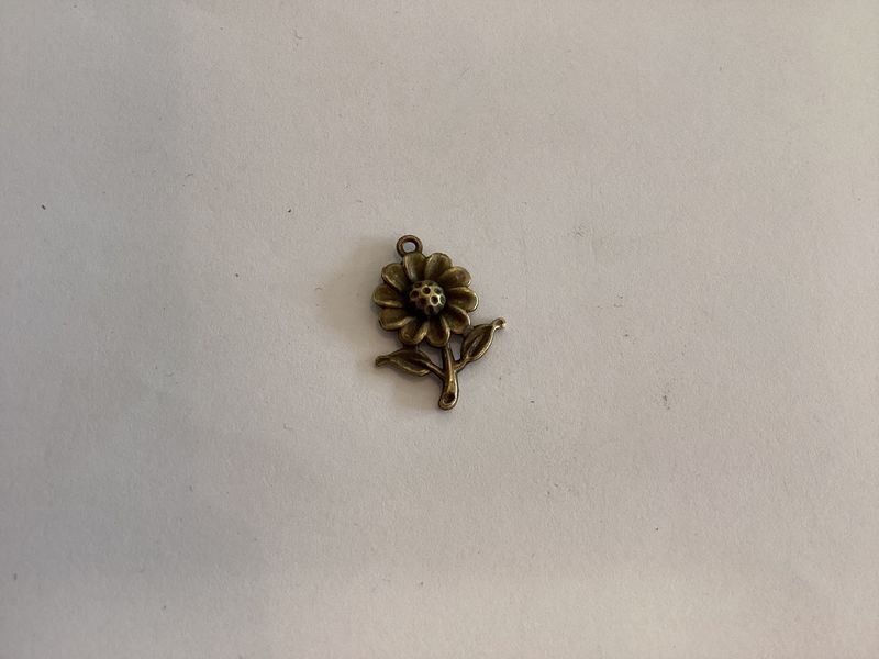 Bronze Sunflower Charm