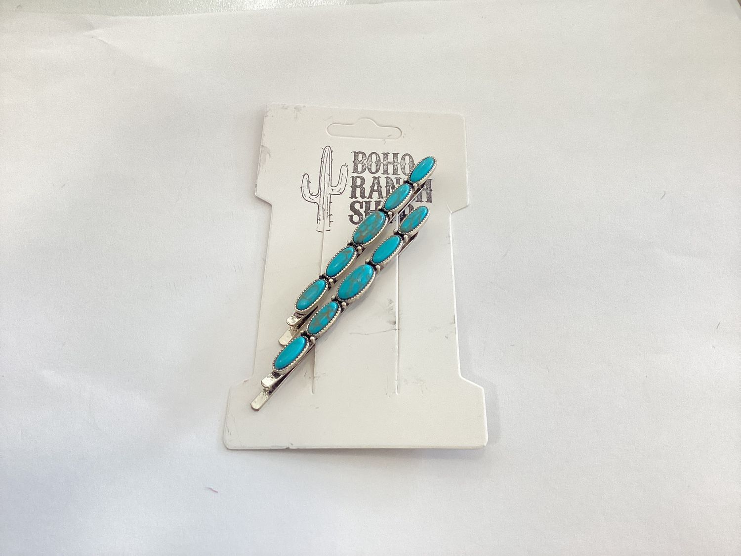2 Piece Turquoise Bobby Pin