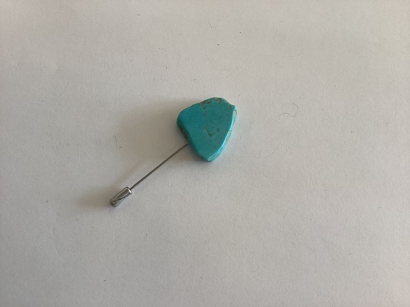 Turq Stone Stick Hat Pin