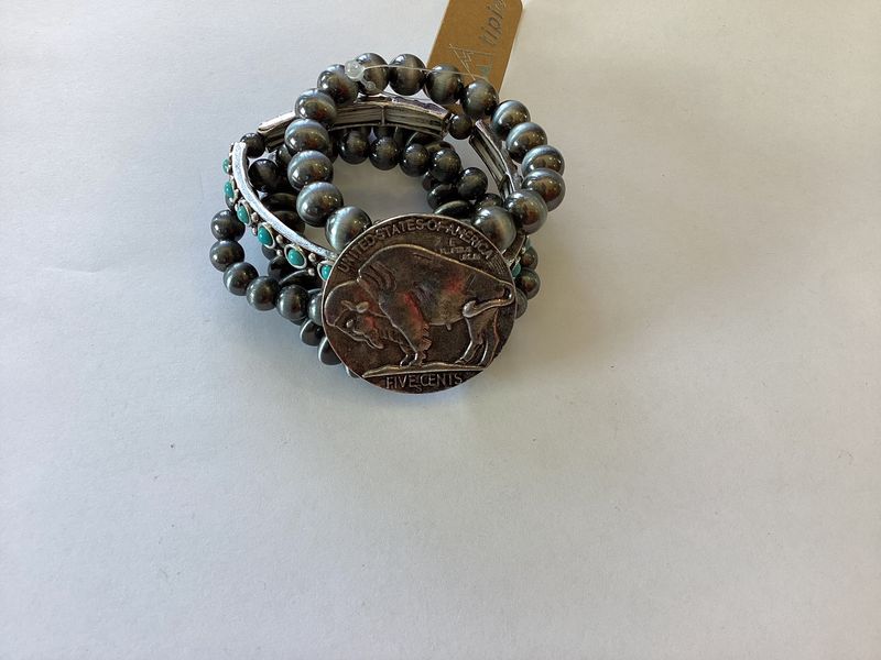 Buffalo Coin Bracelet