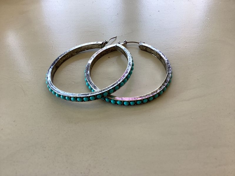 Studded Turquoise Earrings
