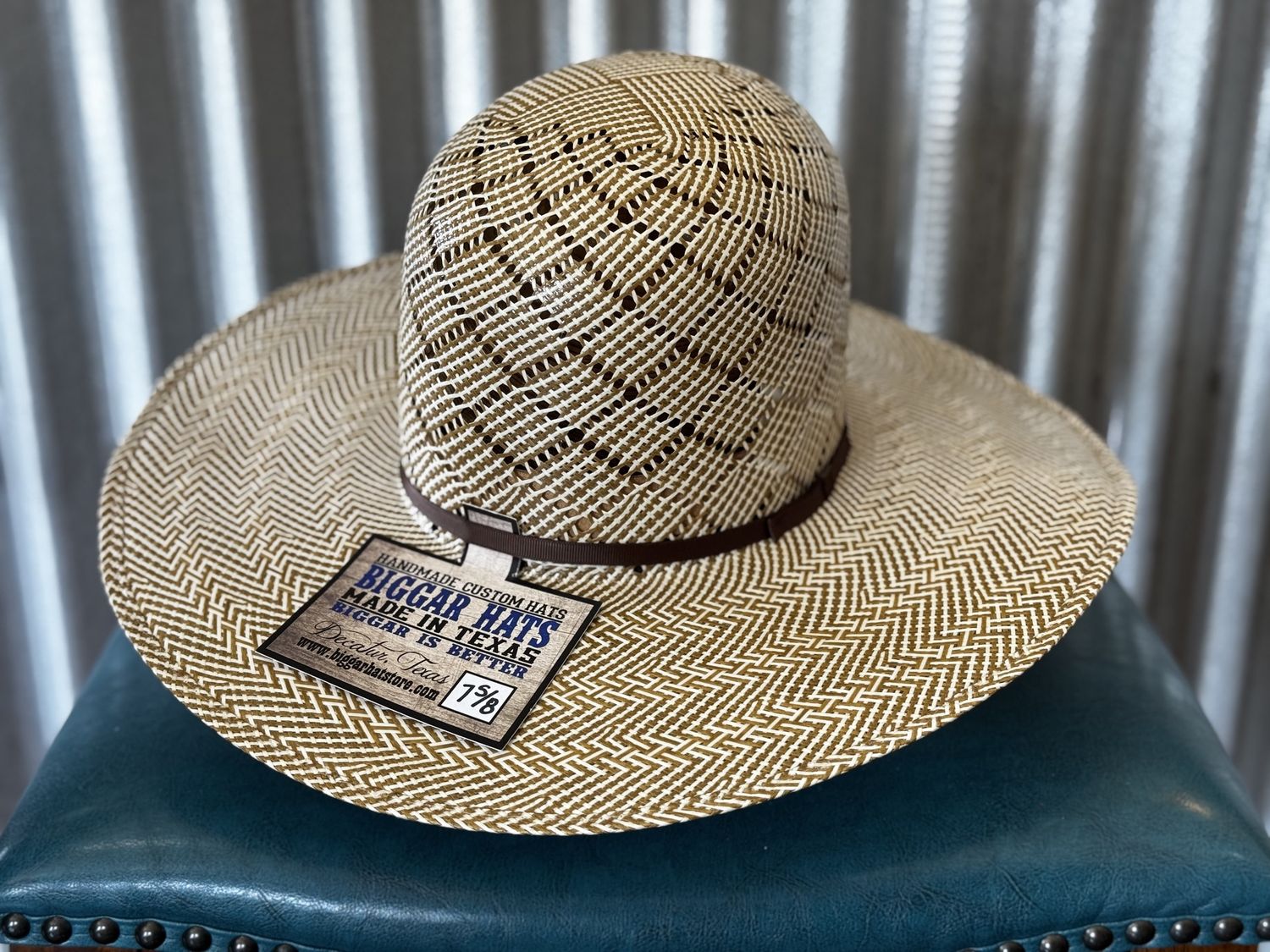 Patchwork, Size: 6 5/8, Color: Brown