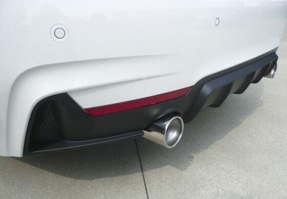 Terminale scarico posteriore sdoppiato BMW 320 D F30>F35 omologazione CEE
