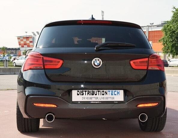 Terminale scarico posteriore sdoppiato BMW serie 1  F20&gt;F21  omologazione CEE