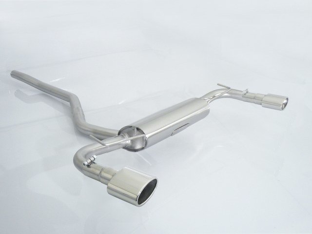 Terminale scarico posteriore sdoppiato Ragazzon per Fiat 500X 1.4 MultiAir omologazione CEE