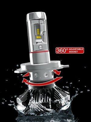 Nuovo kit conversione fari H4 a led 6000 lumen Zes 2°G.