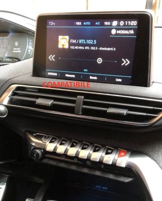 Sistema multimediale compatibile Peugeot 3008 2016>2023