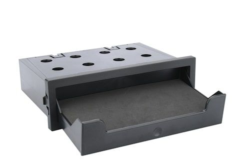 Cassettino portaoggetti con caricabatteria wireless