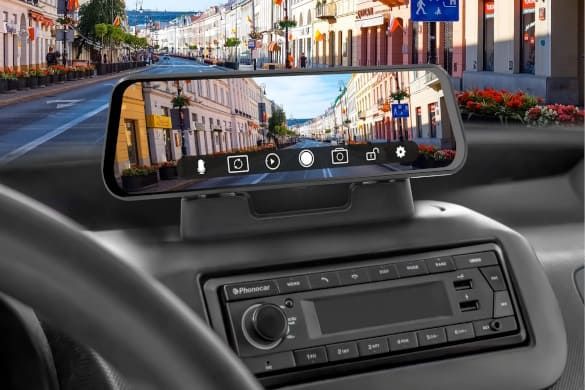 DashCam con display da 9,7" e retrocamera