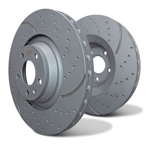 Dischi Freno Posteriori EBC GD (Baffati e Puntinati) per Ford Focus ST MK4
