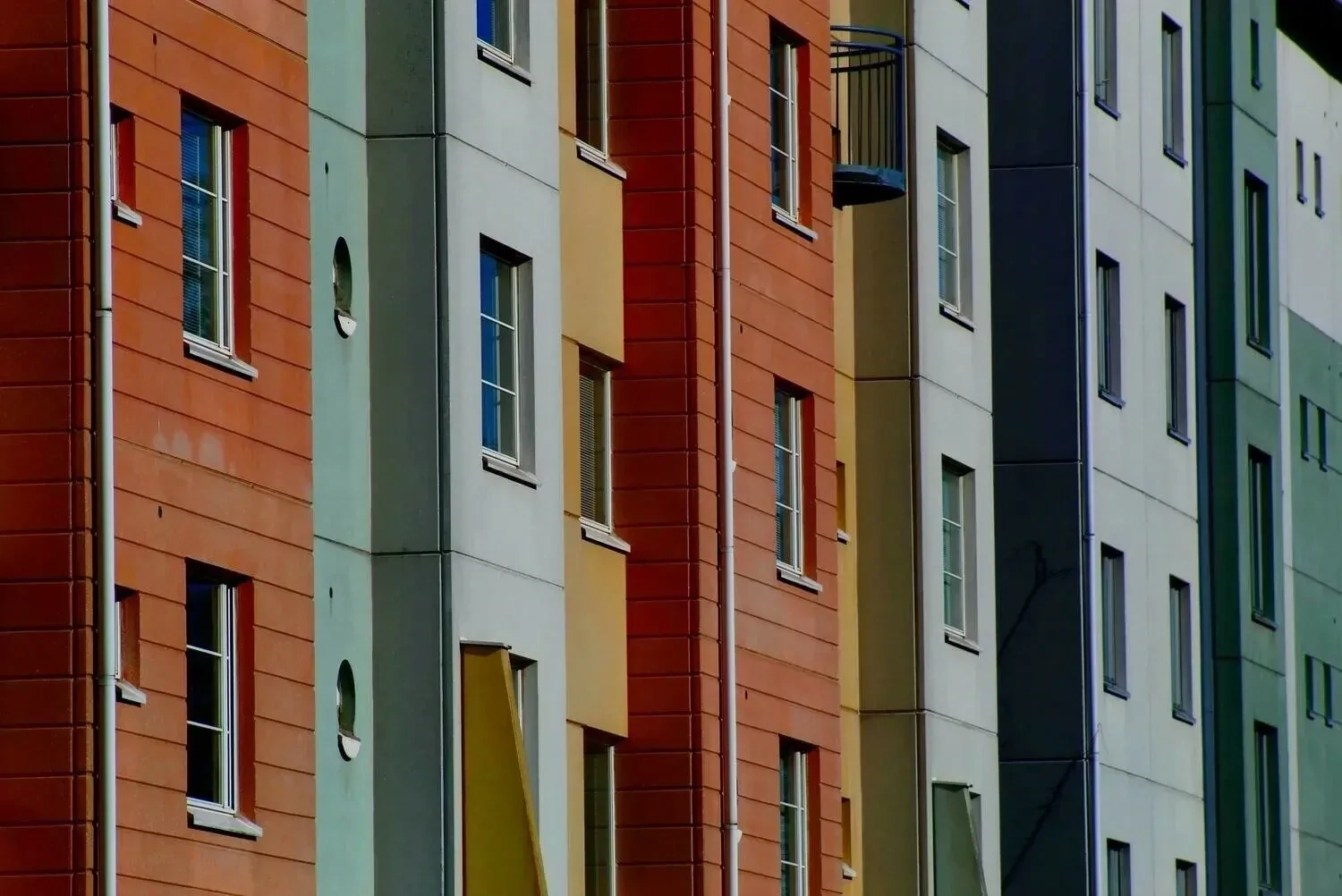 Block of multiple flats where Find UK People can locate the owner of any of the properties