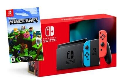 1 Raffle Ticket for a New Nintendo Switch game console with Minecraft game.