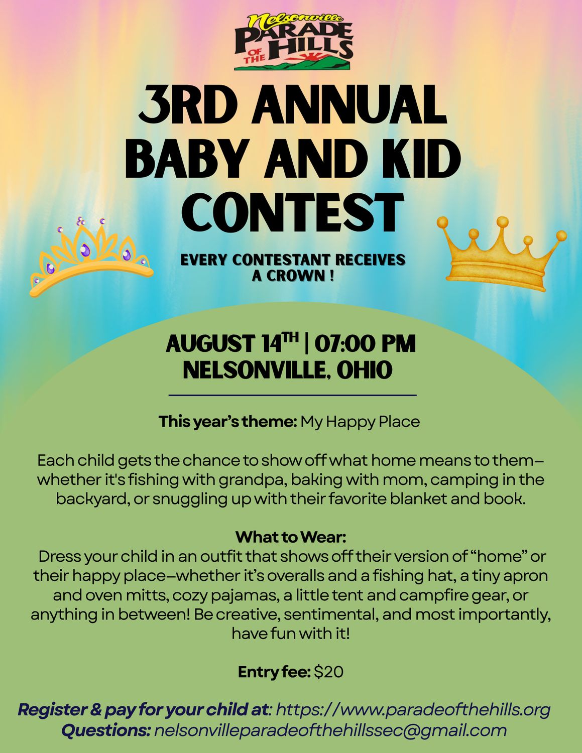 Baby / Kids Contest Entry Fee