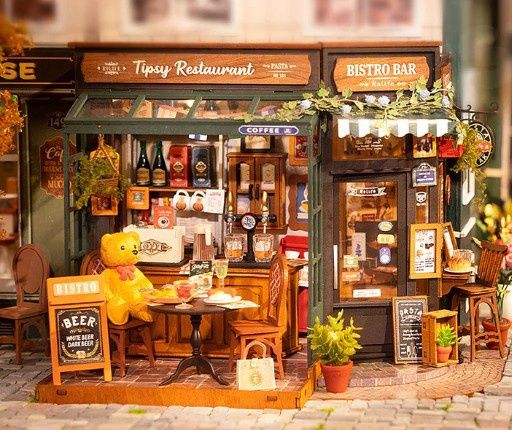 Rolife: 3D DIY Wooden Miniature House - Tipsy Restaurant