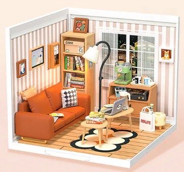 Rolife: Super Creator Miniature Scene - Living Room Cabinet Combination