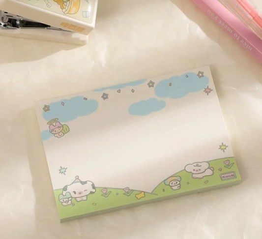 cartoon -play time animals [sticky note]