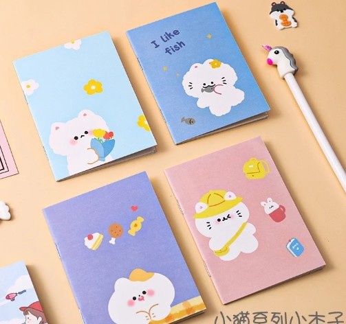 cute cartoon notepad kitten series