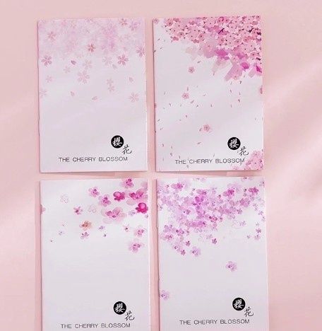 cute cartoon notepad cherry blossom series