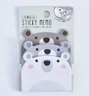 cute cartoon post bear combination